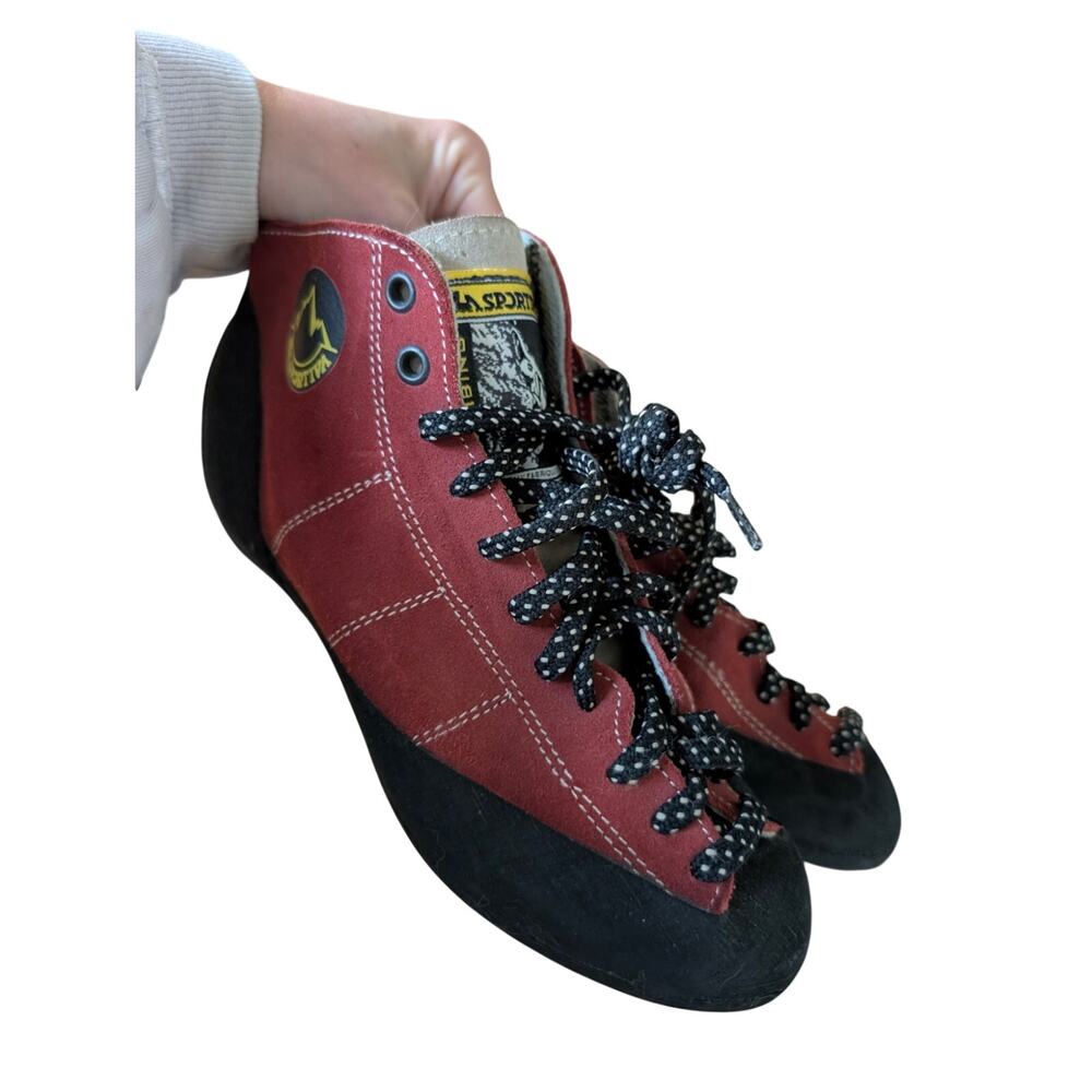🔥RARE VINTAGE La Sportiva Enduro High-Top Rock Climbing Shoes (Model 6810) - Picture 2 of 9